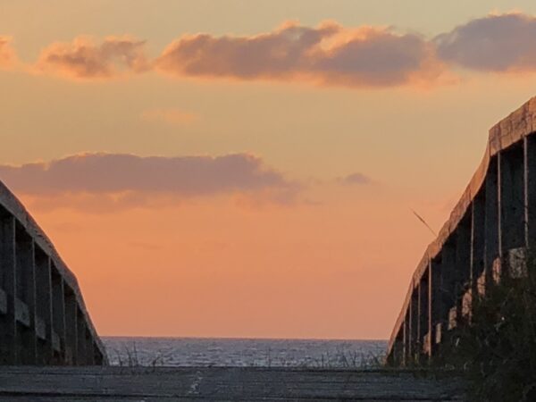 "Strandausgang im Abendlicht" Wandbild/Dekoration/Fotografie/K